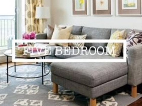 Floor plan for 5 beds, 2 baths, 1634 sqft